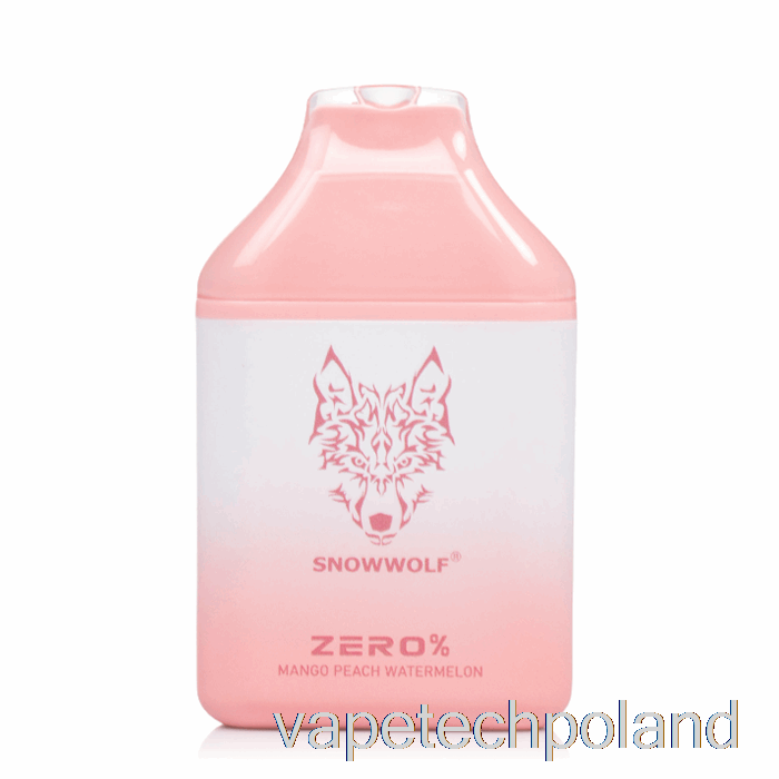 Vape Pod Snowwolf Zero 5500 0% Bez Nikotyny Jednorazowe Mango Brzoskwinia Arbuz